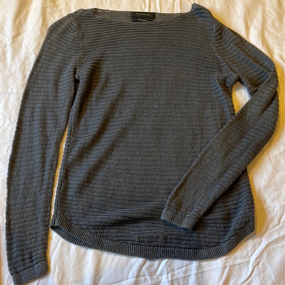 Navy grey knitted sweater